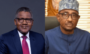 Aliko Dangote and Farouk Ahmed