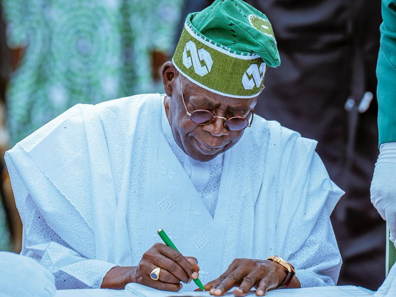 Bola Tinubu Sign
