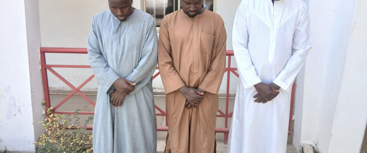 The suspected illegal gold miners