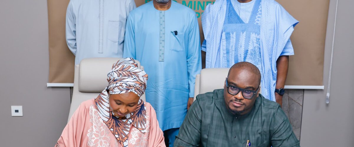 SMDF boss, Fatima Shinkafi, signed on behalf of the federal government, while Franklin Edochie, Deputy Director & Head, Metals & Mining of the African Finance Corporation (AFC), signed on behalf of AFC. President/Chief Executive Officer of AFC, Samaila Zubairu, and Minister of Solid Minerals Development, Dele Alake, witnessed the ceremony.
