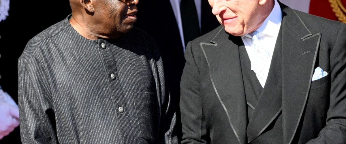 President Bola Tinubu and King Charles III during the welcome ceremony at Windsor Castle, on the first day of President Tinubu’s state visit to the United Kingdom, Wednesday, 18 March, 2026 