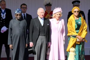 President Bola Tinubu, King Charles III, Queen Camilla and the First Lady, Senator Oluremi Tinubu, at Windsor Castle on the first day of President Tinubu’s state visit to the United Kingdom, Wednesday, March 18, 2026.