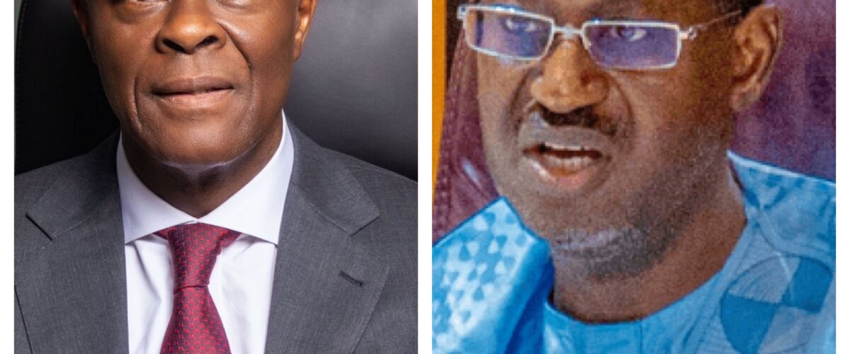 A collage of Wale Edun and Ahmed Dangiwa 