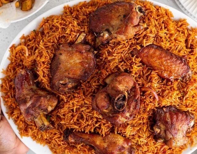 Jollof rice used to illustrate the story
