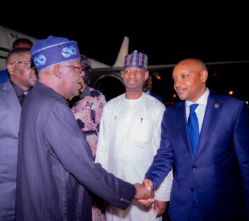 Tinubu arrives in Nairobi for Africa France summit