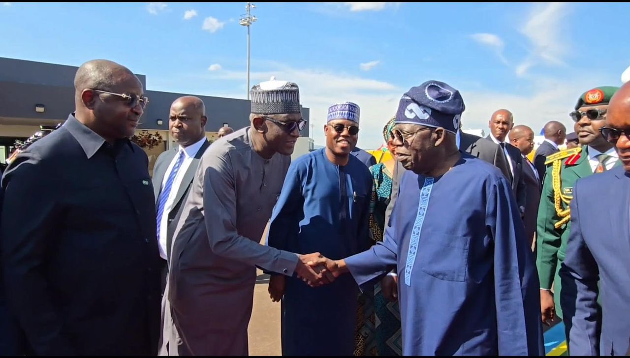 Tinubu arrives in Kigali for Africa CEO Forum