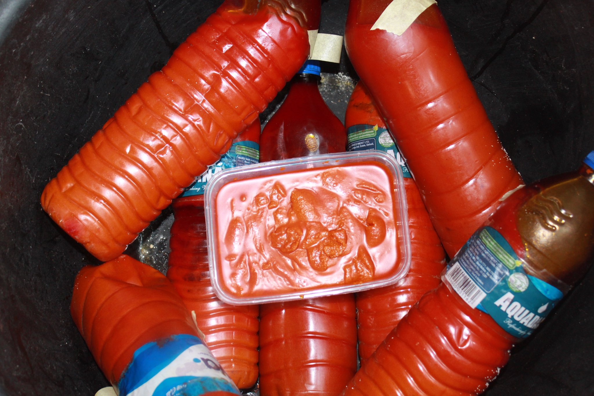 Adulterated palm oil (Photo Credit: LASCOPA)