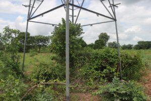 Vandalised transmission line