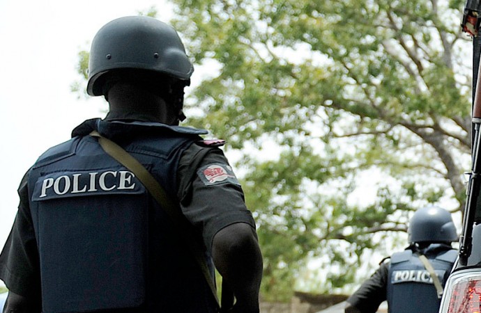 Nigerian Police officers on duty