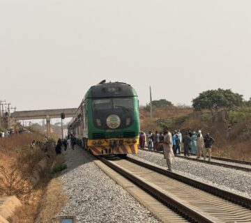 A Nigerian train used to illustrate the story