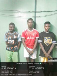 Arrested suspects