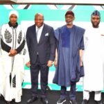 L–R: Executive Secretary, Solid Minerals Development Fund (SMDF), Fatima Shinkafi; Chairman, Senate Committee on Solid Minerals, Sampson Ekong; Minister of Solid Minerals Development, Dele Alake; and Chairman, House Committee on Solid Minerals, Gaza Jonathan Gbefwi 