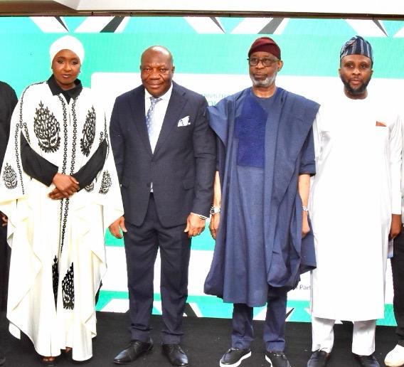 L–R: Executive Secretary, Solid Minerals Development Fund (SMDF), Fatima Shinkafi; Chairman, Senate Committee on Solid Minerals, Sampson Ekong; Minister of Solid Minerals Development, Dele Alake; and Chairman, House Committee on Solid Minerals, Gaza Jonathan Gbefwi 