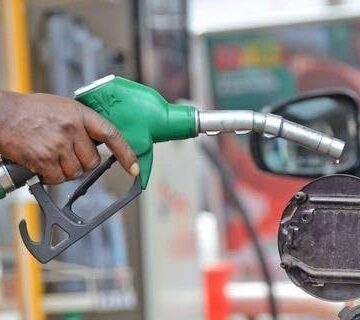 A petrol station used to illustrate the story