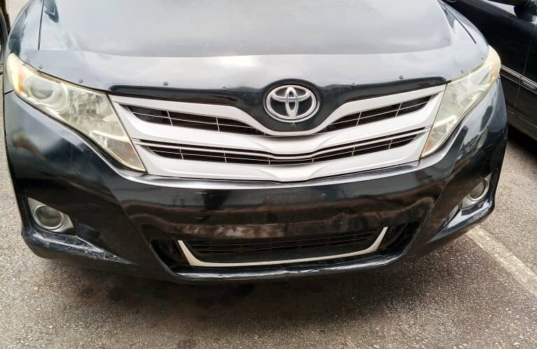 The recovered suspected stolen vehicle