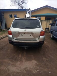 The recovered suspected stolen vehicle
