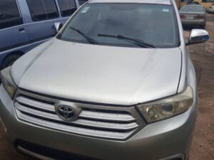 The recovered suspected stolen vehicle