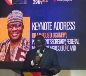 The Permanent Secretary, FMAFS, Marcus Ogunbiyi during the Africa Procurement and Supply Chain Summit and Awards 2026 