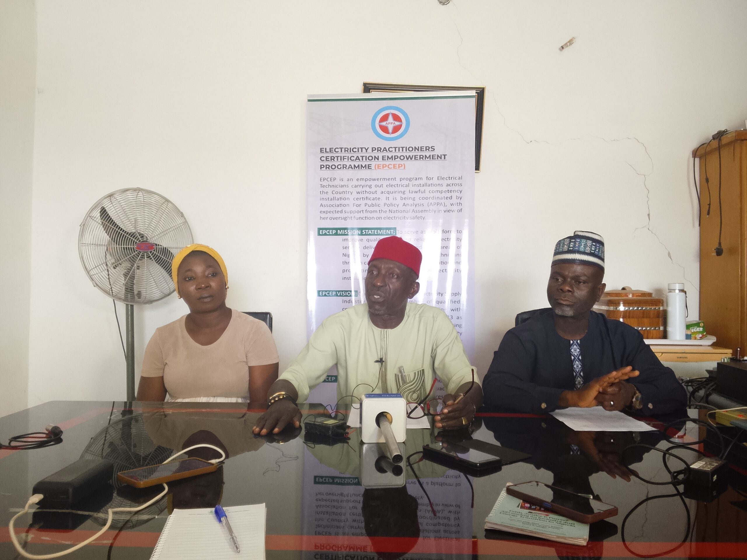 L R: Member of Association for Public Policy Analysis (APPA), Sadiya Danjuma; National President, ECPAC, Princewill Okorie; and ECPAC Coordinator Edo State, Abdulwahab Ekeklude 