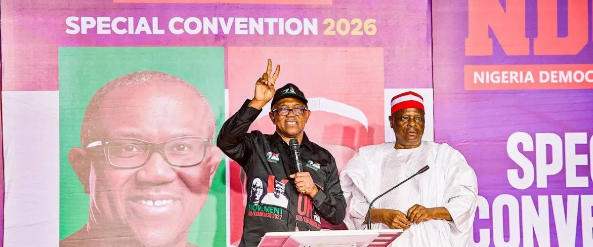 Peter Obi and Rabiu Kwankwaso, Nigeria Democratic Congress (NDC) presidential flagbearers