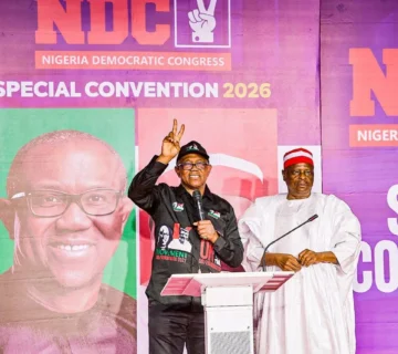 Peter Obi and Rabiu Kwankwaso, Nigeria Democratic Congress (NDC) presidential flagbearers