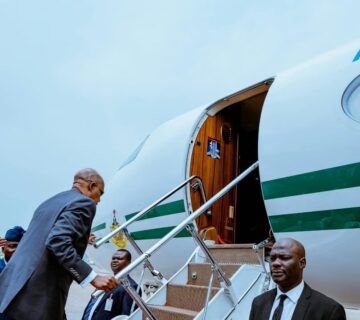 Shettima departs Abuja