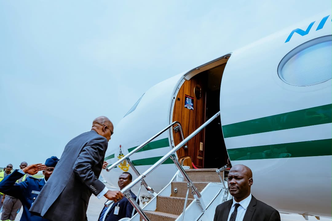 Shettima departs Abuja