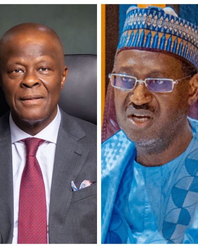 A collage of Wale Edun and Ahmed Dangiwa.