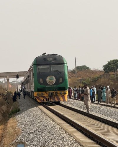 A Nigerian train used to illustrate the story