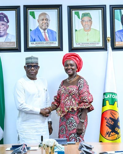 NNPC Group Chief Executive Officer, Bayo Ojulari and NUPRC Chief Executive, Oritsemeyiwa Eyesan.
