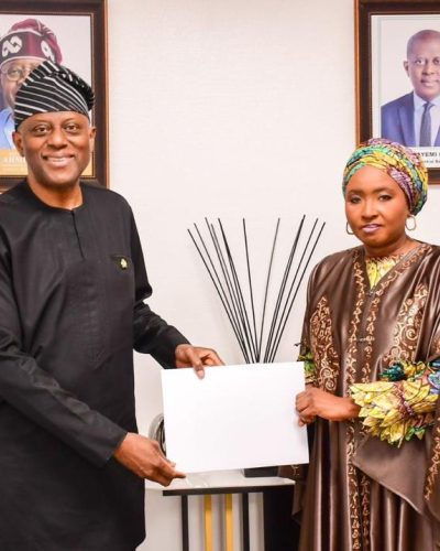 L-R: The Governor of Central Bank, Olayemi Cardoso and the Executive Secretary, Solid Minerals Development Fund (SMDF), Fatima Shinkafi during the workshop.