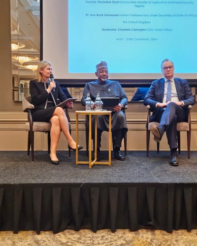 The Minister of Agriculture and Food Security, Abubakar Kyari, during the Nigeria- United kingdom forum meeting in London, England.