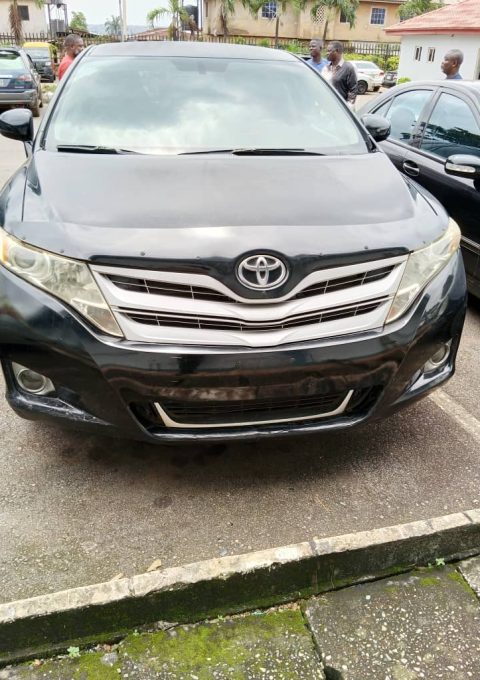 The recovered suspected stolen vehicle