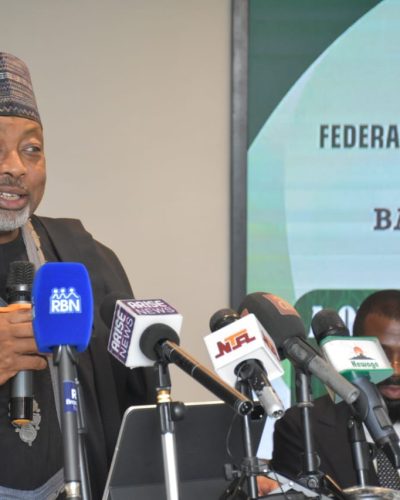 The Minister of Agriculture and Food Security, Abubakar Kyari during the retreat for the newly inaugurated board members of BOA.