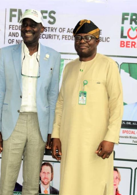 L-R, The CEO of ABG Paulas, Ambrose Okojie and the Permanent Secretary, FMAFS, Marcus Ogunbiyi, during the Pre-Summit Meeting for Fruit Logistica 2027.