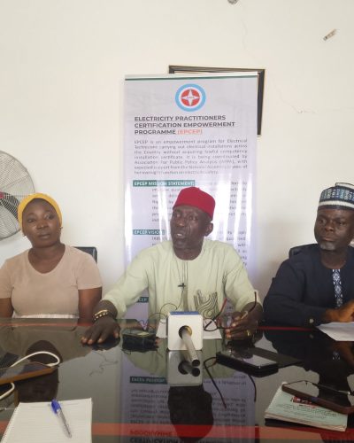 L-R: Member of Association for Public Policy Analysis (APPA), Sadiya Danjuma; National President, ECPAC, Princewill Okorie; and ECPAC Coordinator Edo State, Abdulwahab Ekeklude.