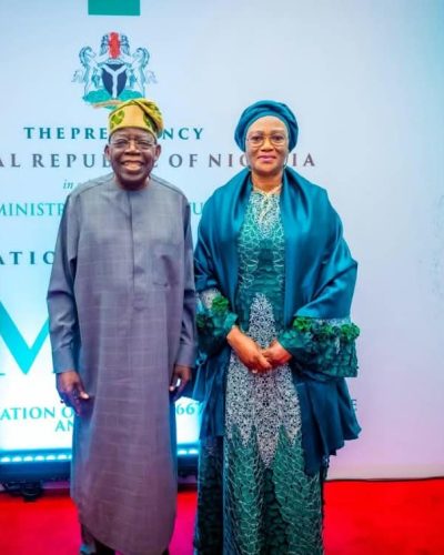 President Bola Tinubu and his wife, the First Lady, Oluremi Tinubu