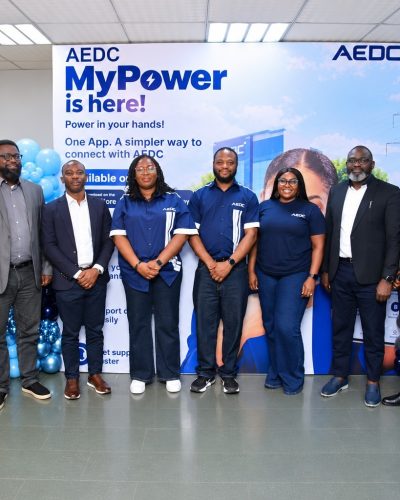 From L-R: Uche Anyalewechi (Chief Information Officer), Oluseyi Olanrewaju (Chief Finance Officer), Emmanuel Ogwuche (Chief Regulatory & Efficiency Officer), Oyekanmi Jagun (Chief Human Resource Officer), Chijioke Okwuokenye (MD/CEO), Pamela Chidobelu (Ag. Head, Customer Experience), Blessing Ogbe, FNSE (Chief Operating Officer), Godfrey Abah, FNSE (Chief Technical Officer)