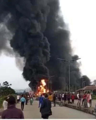 The fire in Odukpani.