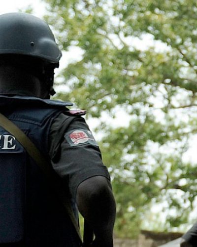 Nigerian Police officers on duty